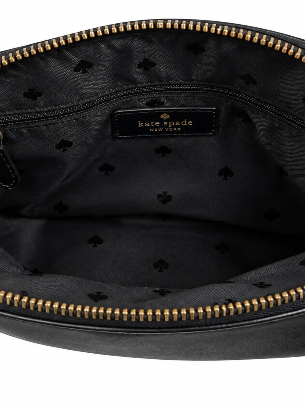 Kate Spade Black Saffiano Leather Crossbody Bag Gold Hardware - Picture 6 of 6